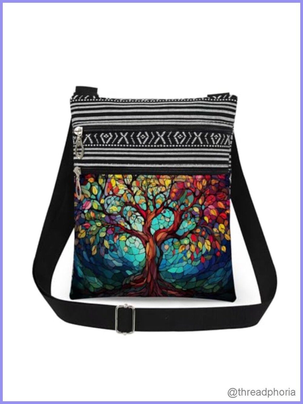 Tree of Life Crossbody Bag Polyester Lightweight